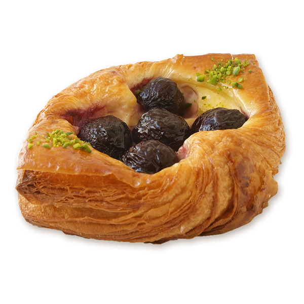 Dark cherry pastry