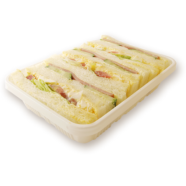 Egg salad, boneless ham