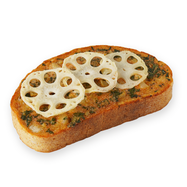 青じそ明太とれんこんのタルティーヌ