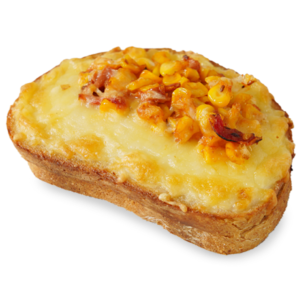 コーンとスイートマスタードチキンのクロックムッシュ