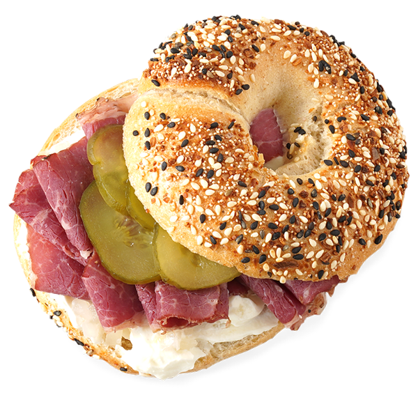 京ベーぐるサンド パストラミビーフ＆サワークリームオニオンソース